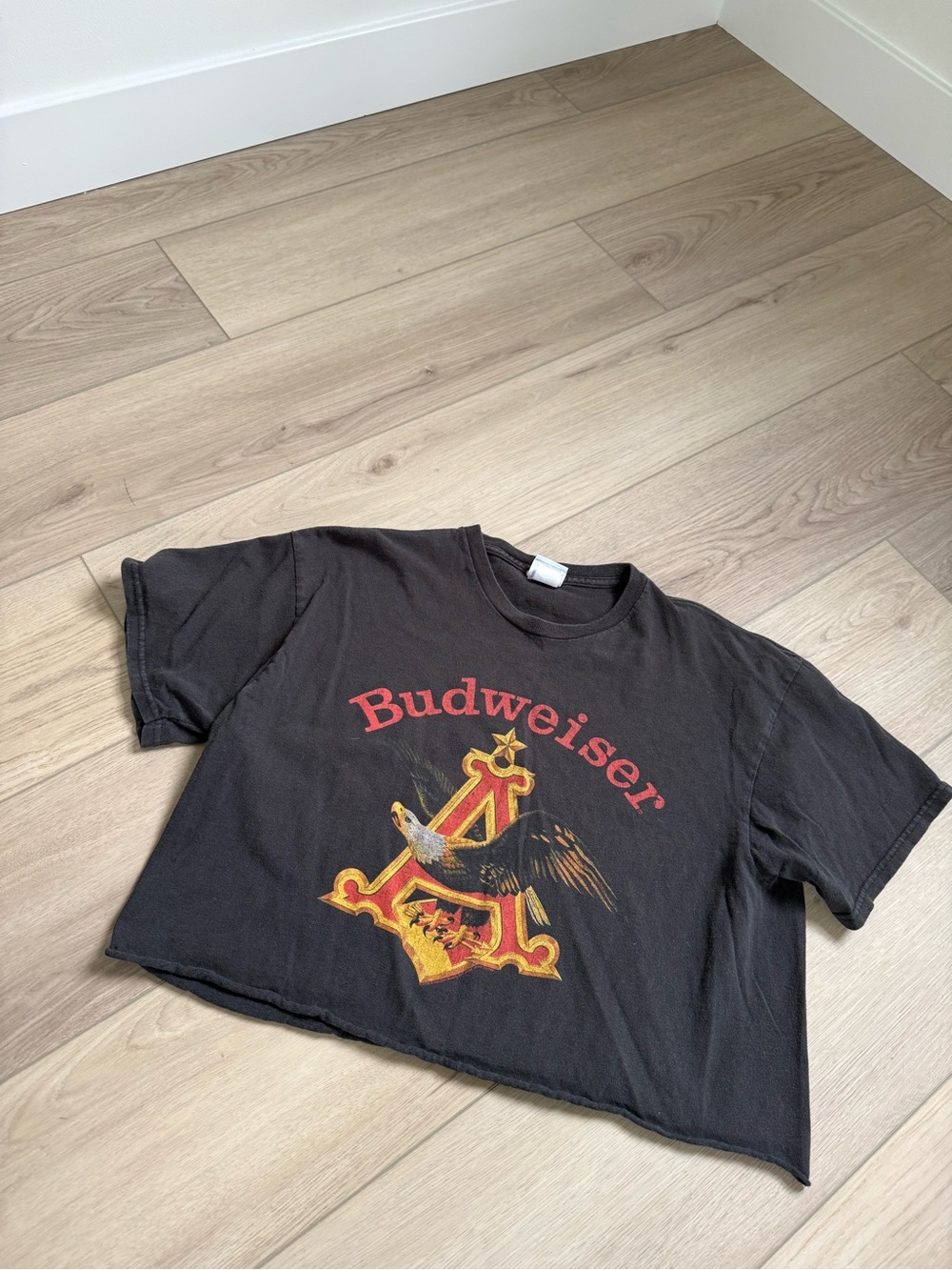 Junk Food - Budweiser Cropped Tee